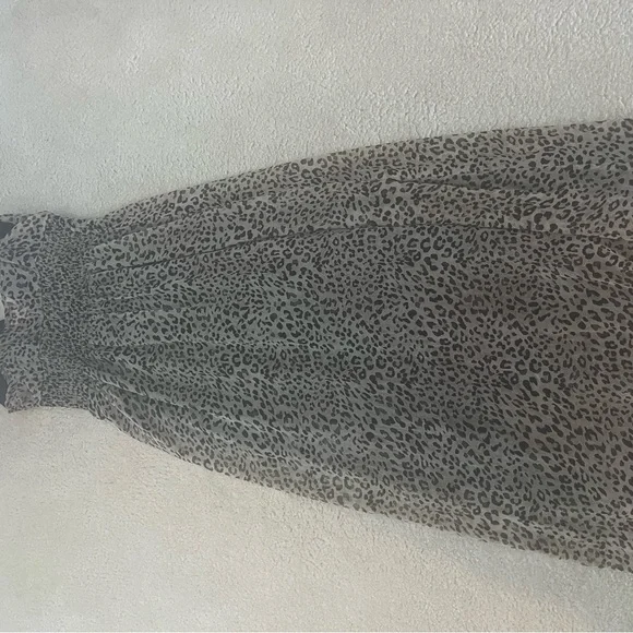 Vintage Y2K Leopard Print Maxi Dress - Picture 2 of 6